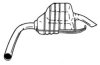 FORD 7116133 End Silencer